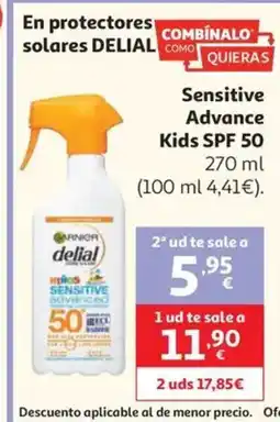 Alcampo DELIAL En protectores solares oferta