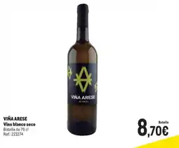 Makro VIÑA ARESE Vino blanco sec oferta