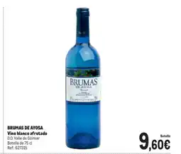 Makro BRUMAS DE AYOSA Vino blanco afrutado D.O. Valle de Güímar oferta