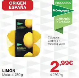 El Corte Inglés Limón oferta