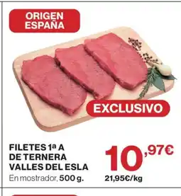 El Corte Inglés Filetes 1a a de ternera valles del esla oferta