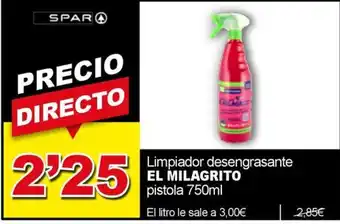 El Milagrito Limpiador desengrasante pistola
