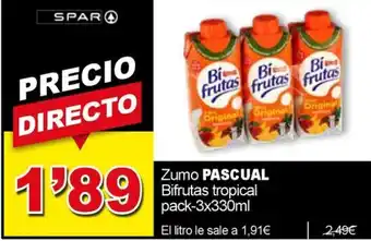 Pascual Zumo Bifrutas tropical