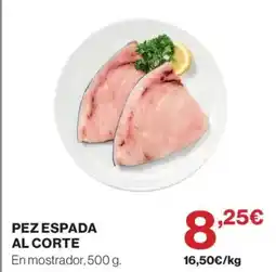 El Corte Inglés Pez espada al corte oferta