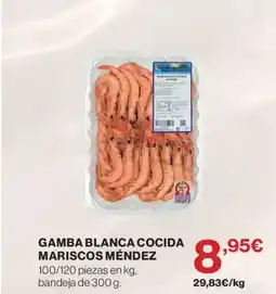 El Corte Inglés Gamba blanca cocida mariscos méndez oferta
