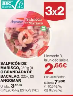 El Corte Inglés ANGOMAR Salpicón de marisco, o brandada de bacalao oferta