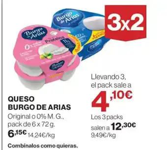 El Corte Inglés BURGO DE ARIAS Queso oferta