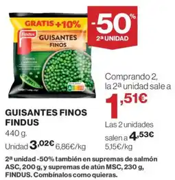 El Corte Inglés FINDUS Guisantes finos oferta