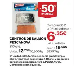 El Corte Inglés PESCANOVA Centros de salmón oferta