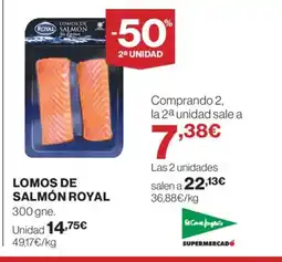 El Corte Inglés ROYAL Lomos de salmón oferta