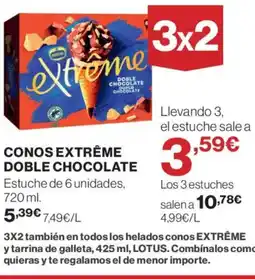 El Corte Inglés Conos extrême doble chocolate oferta