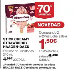 El Corte Inglés HÄAGEN-DAZS Stick creamy strawberry oferta