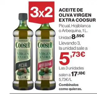 El Corte Inglés COOSUR Aceite de oliva virgen extra oferta