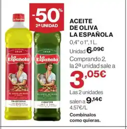 El Corte Inglés LA ESPAÑOLA Aceite de oliva oferta