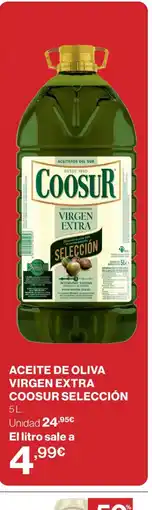 El Corte Inglés Aceite de oliva virgen extra coosur selección oferta