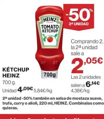 El Corte Inglés HEINZ Kétchup oferta