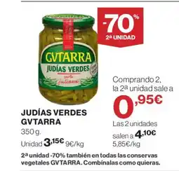 El Corte Inglés GVTARRA Judías verdes oferta