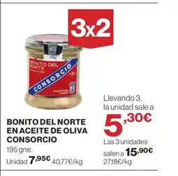 El Corte Inglés CONSORCIO Bonito del norte en aceite de oliva oferta