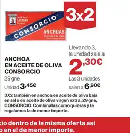 El Corte Inglés CONSORCIO Anchoa en aceite de oliva oferta