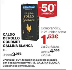 El Corte Inglés GALLINA BLANCA Caldo de pollo gourmet oferta