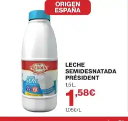 El Corte Inglés PRÉSIDENT Leche semidesnatada oferta