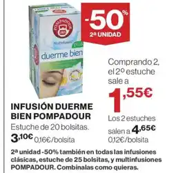 El Corte Inglés POMPADOUR Infusión duerme bien oferta