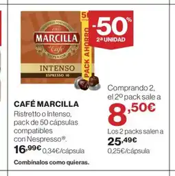 El Corte Inglés MARCILLA Café oferta
