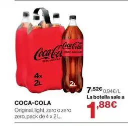 El Corte Inglés COCA-COLA oferta