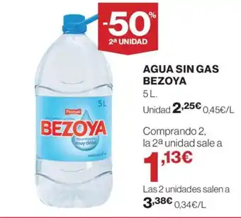El Corte Inglés BEZOYA Agua sin gas oferta