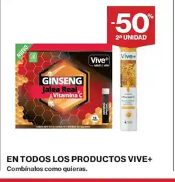 El Corte Inglés VIVE+ En todos los productos oferta