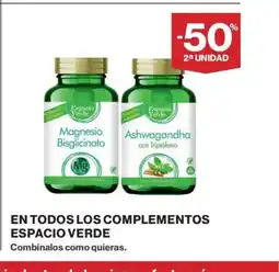 El Corte Inglés En todos los complementos espacio verde oferta