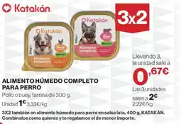 El Corte Inglés Alimento húmedo completo para perro oferta