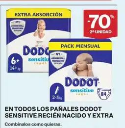 El Corte Inglés En todos los pañales dodot sensitive recién nacido y extra oferta