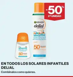 El Corte Inglés DELIAL En todos los solares infantiles oferta