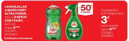 El Corte Inglés FAIRY Lavavajillas a mano fairy ultra poder o spray 3 en 1 oferta
