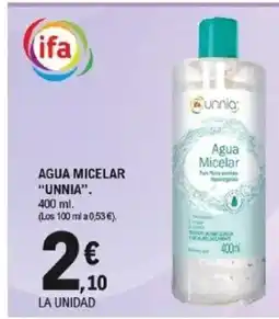 E.Leclerc UNNIA Agua micelar oferta