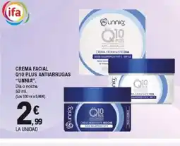 E.Leclerc UNNIA Crema facial q10 plus antiarrugas oferta