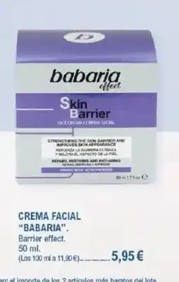 E.Leclerc BABARIA Crema facial oferta