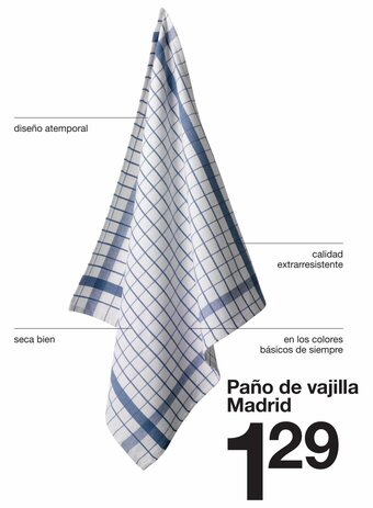 Zeeman Paño de Vajilla Madrid oferta