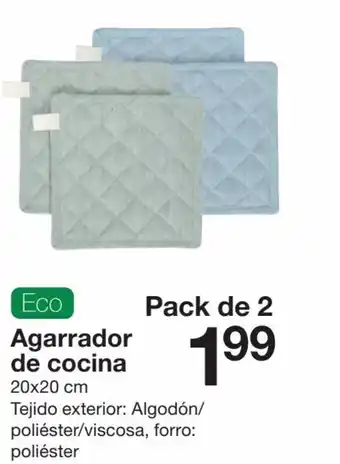 Zeeman Agarrador de Cocina 20 x 20 cm Pack de 2 oferta