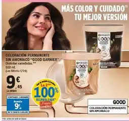 E.Leclerc GOOD GARNIER Coloración permanente sin amoniaco oferta
