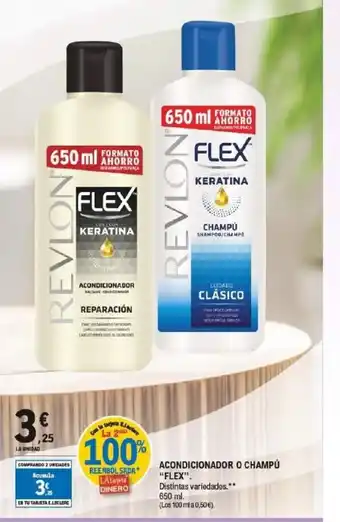 E.Leclerc FLEX Acondicionador o champú oferta