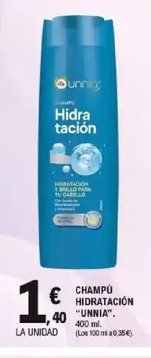 E.Leclerc UNNIA Champú hidratación oferta