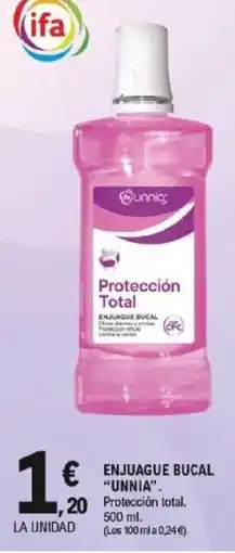 E.Leclerc UNNIA Enjuague bucal oferta