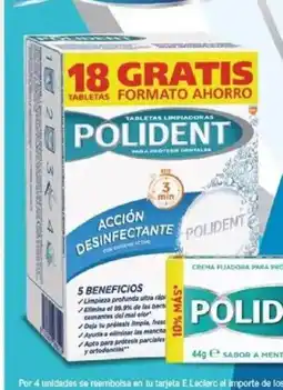 E.Leclerc POLIDENT Tabletas limpiadoras oferta