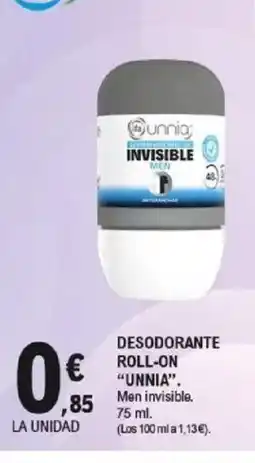 E.Leclerc UNNIA Desodorante roll-on oferta