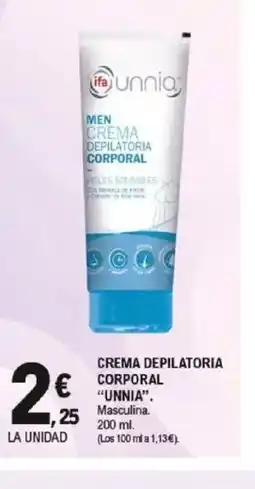 E.Leclerc UNNIA Crema depilatoria corporal oferta