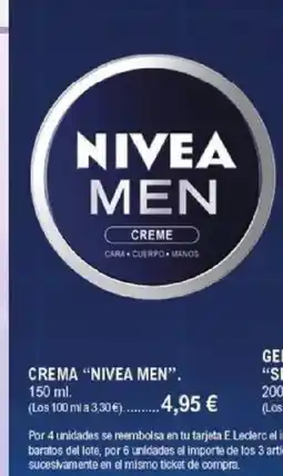 E.Leclerc NIVEA MEN Crema oferta