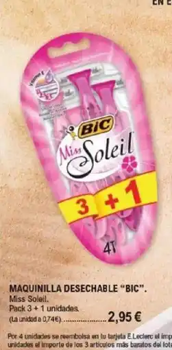 E.Leclerc BIC Maquinilla desechable oferta