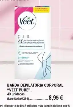 E.Leclerc VEET PURE Banda depilatoria corporal oferta